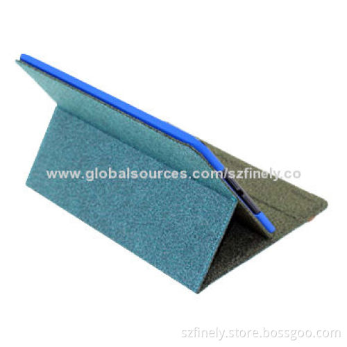 PU leather case for iPad air, double-side can use, different angle stand with various colors